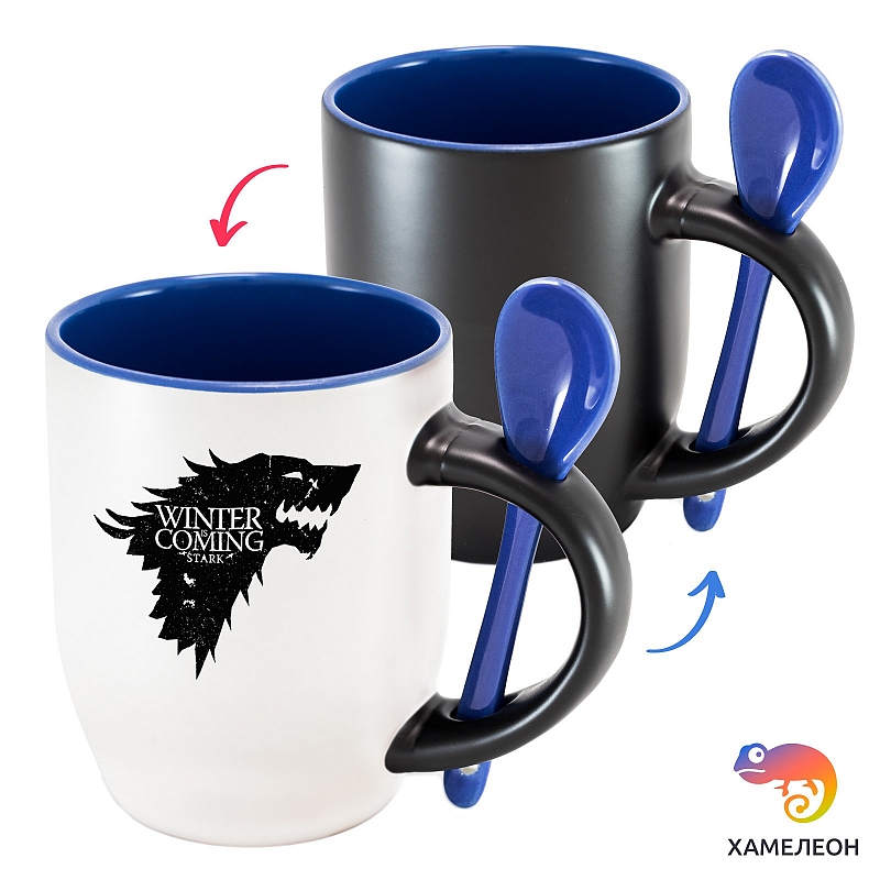 Кружка хамелеон Winter is Coming - # 3 Кружка хамелеон Winter is Coming #3