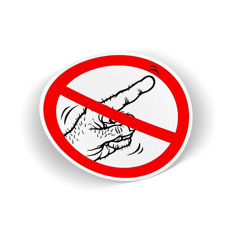 Стикер Don't touch - # 1 Стикер Don't touch #1