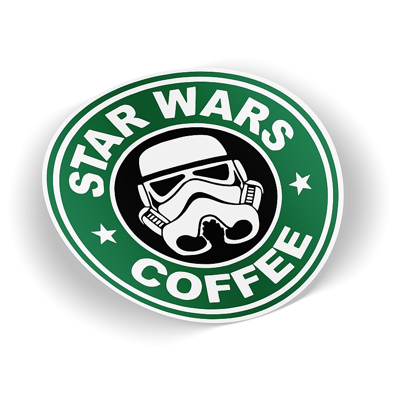 Стикер Star Wars Coffee - # 1 Стикер Star Wars Coffee #1