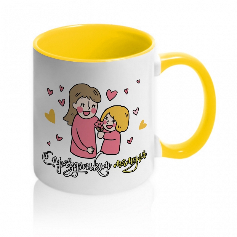Кружка С 8 марта, мамуля (с контуром) - # 1 Кружка С 8 марта, мамуля (с контуром) #1