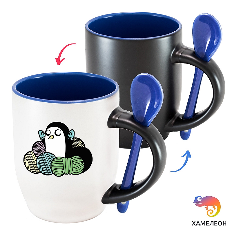 Кружка хамелеон Adventure Time: Yarn Gunter - # 3 Кружка хамелеон Adventure Time: Yarn Gunter #3