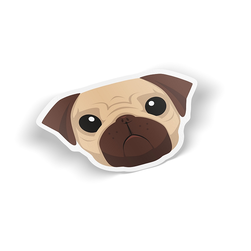 Стикер Pug - # 1 Стикер Pug #1