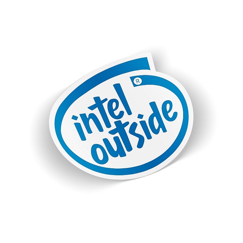 Стикер intel outside - # 1 Стикер intel outside #1