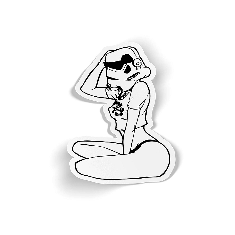 Стикер StarWars - Stormtrooper Pin-Up Girl - # 1 Стикер StarWars - Stormtrooper Pin-Up Girl #1