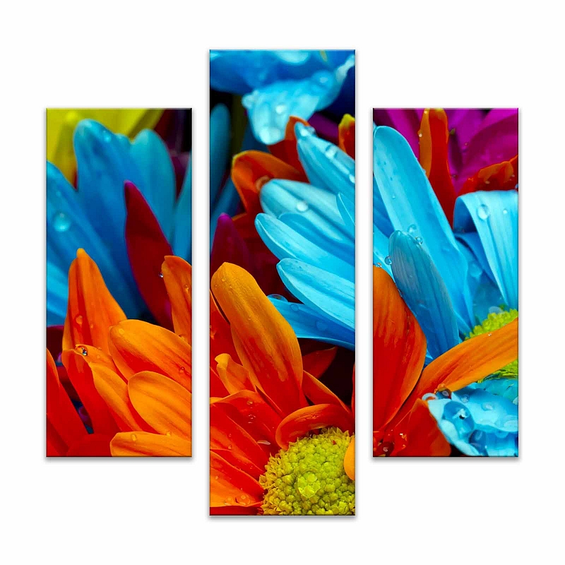 Модульная картина Радуга цветов - # 2 Модульная картина Радуга цветов #2