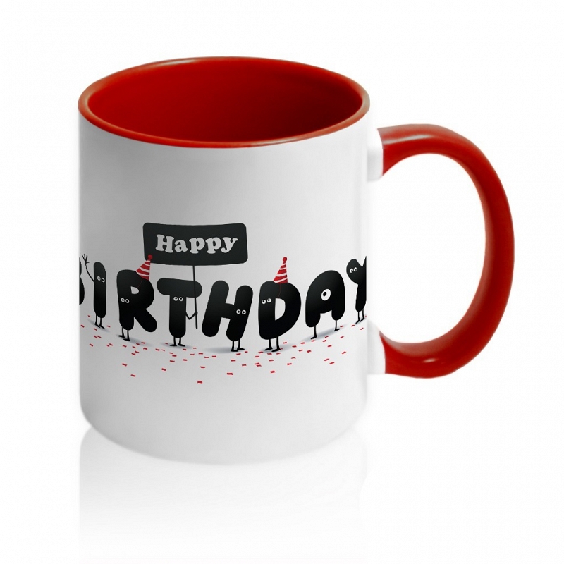 Кружка Happy Birthday в мрачных тонах - # 3 Кружка Happy Birthday в мрачных тонах #3