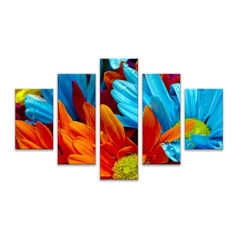 Модульная картина Радуга цветов - # 1 Модульная картина Радуга цветов #1