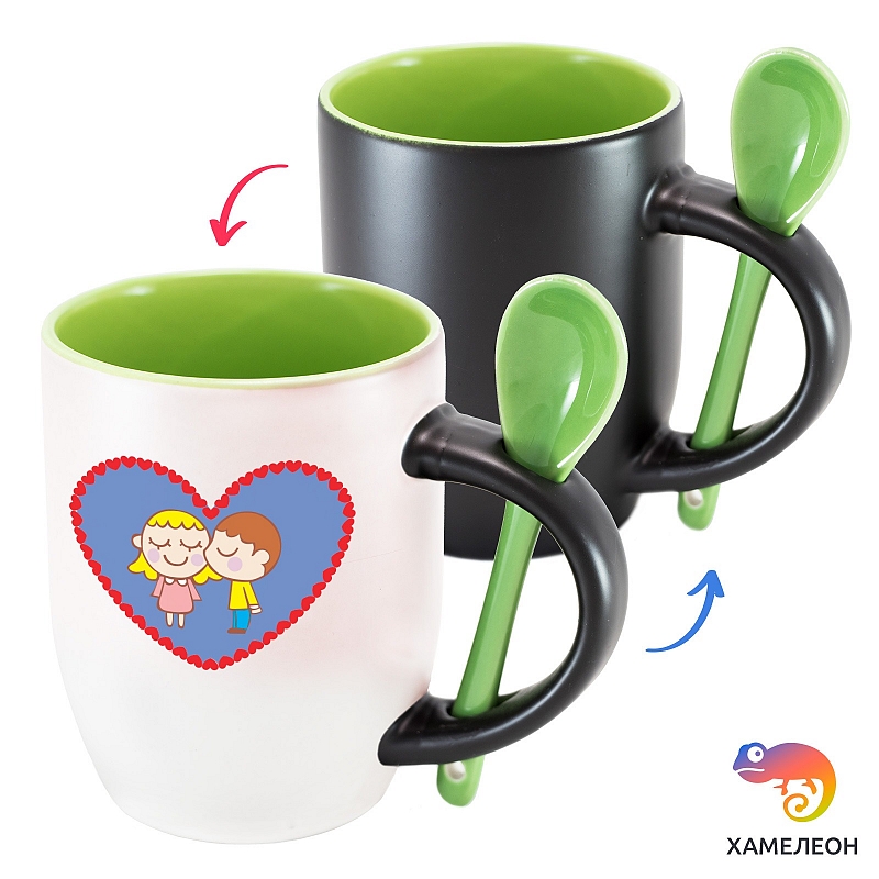 Кружка хамелеон «Поцелуйчик» - # 4 Кружка хамелеон «Поцелуйчик» #4