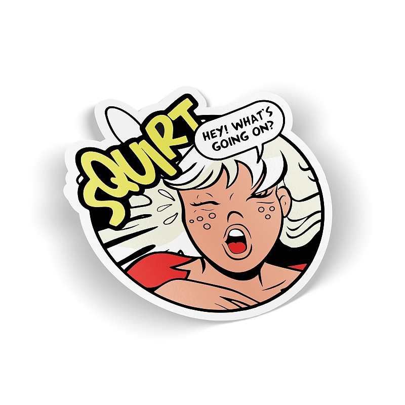 Стикер Squirt - Hey, what's going on? - # 1 Стикер Squirt - Hey, what's going on? #1
