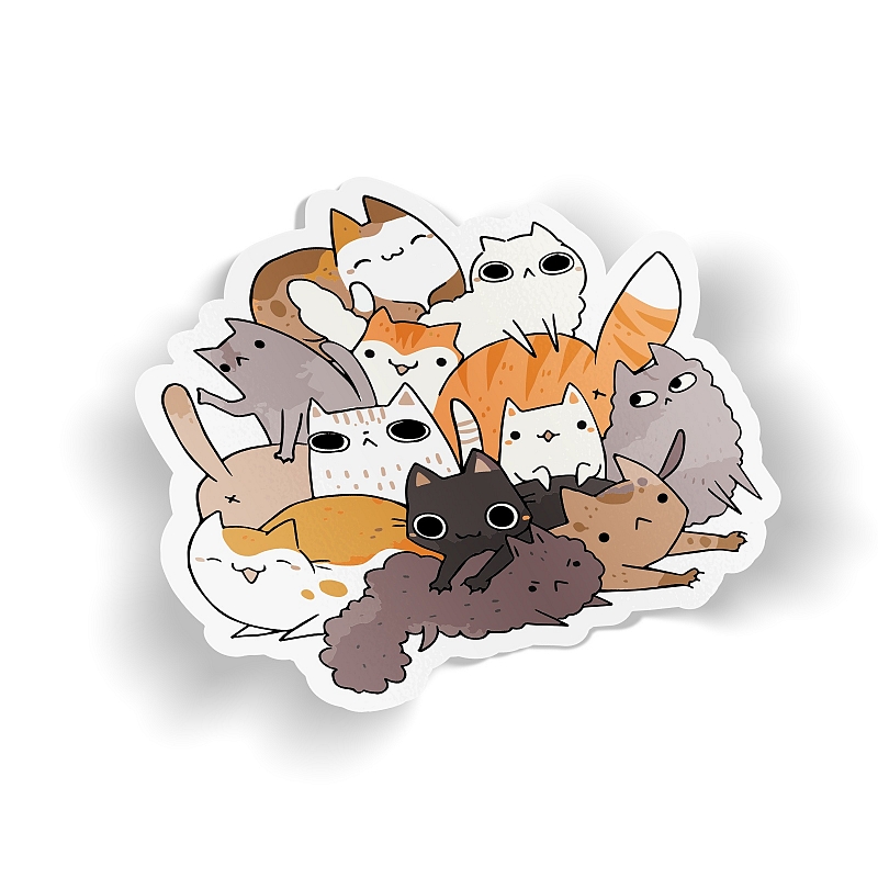 Стикер Pile o cat - # 1 Стикер Pile o cat #1