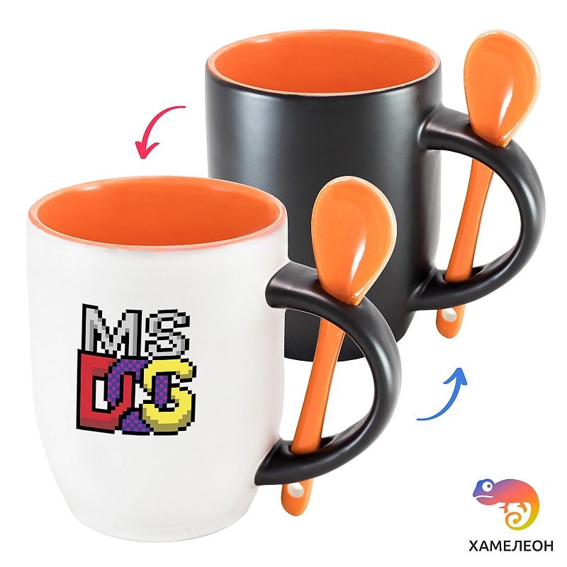 Кружка хамелеон MS-DOS - # 4 Кружка хамелеон MS-DOS #4