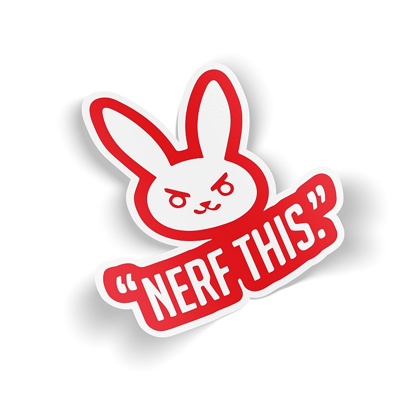 Стикер Nerf This (red) - # 1 Стикер Nerf This (red) #1
