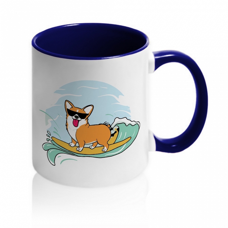 Кружка Corgi Water Skiing - # 5 Кружка Corgi Water Skiing #5