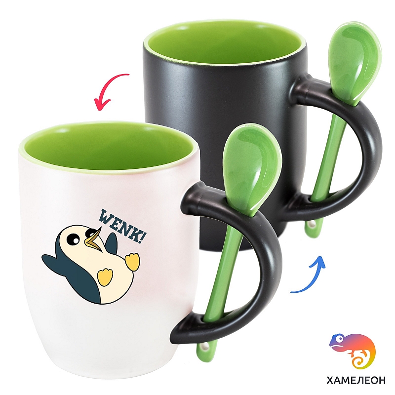 Кружка хамелеон Adventure Time: Gunther Wenk - # 2 Кружка хамелеон Adventure Time: Gunther Wenk #2