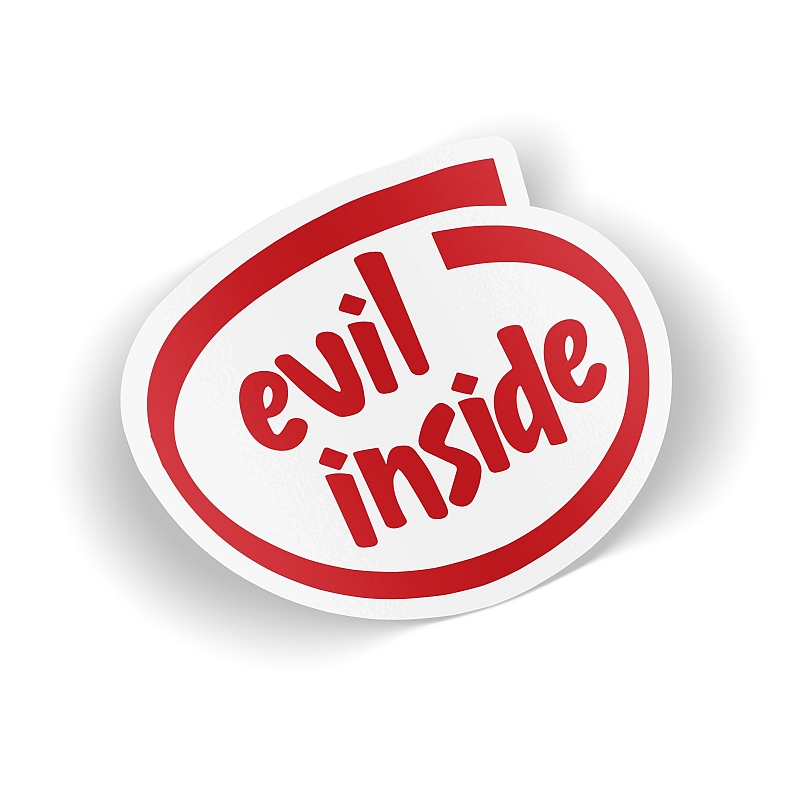 Стикер Evil Inside #1