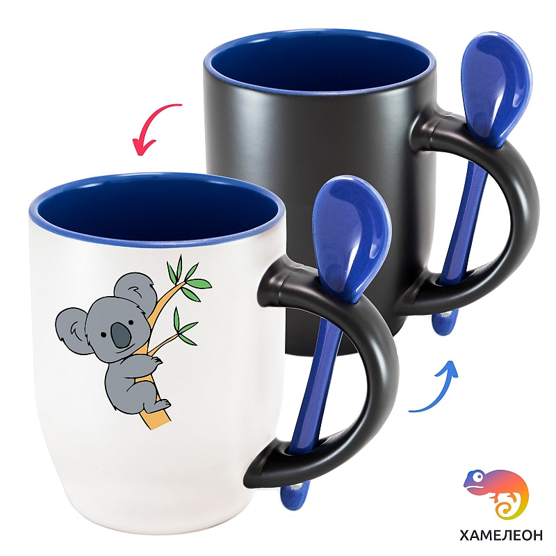 Кружка хамелеон «Коала на девере» - # 3 Кружка хамелеон «Коала на девере» #3