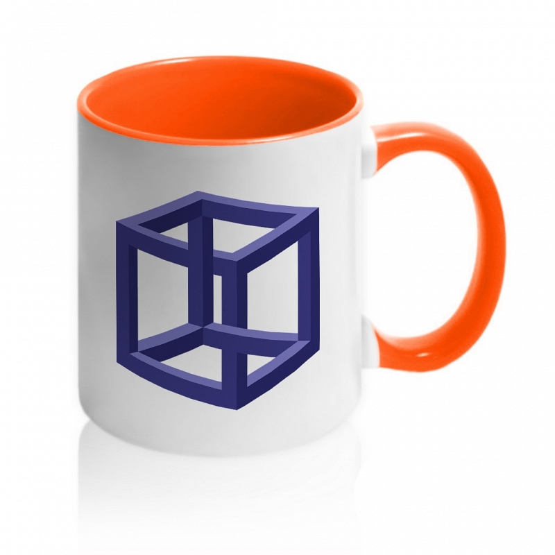 Кружка иллюзионный куб - # 1 Кружка иллюзионный куб #1