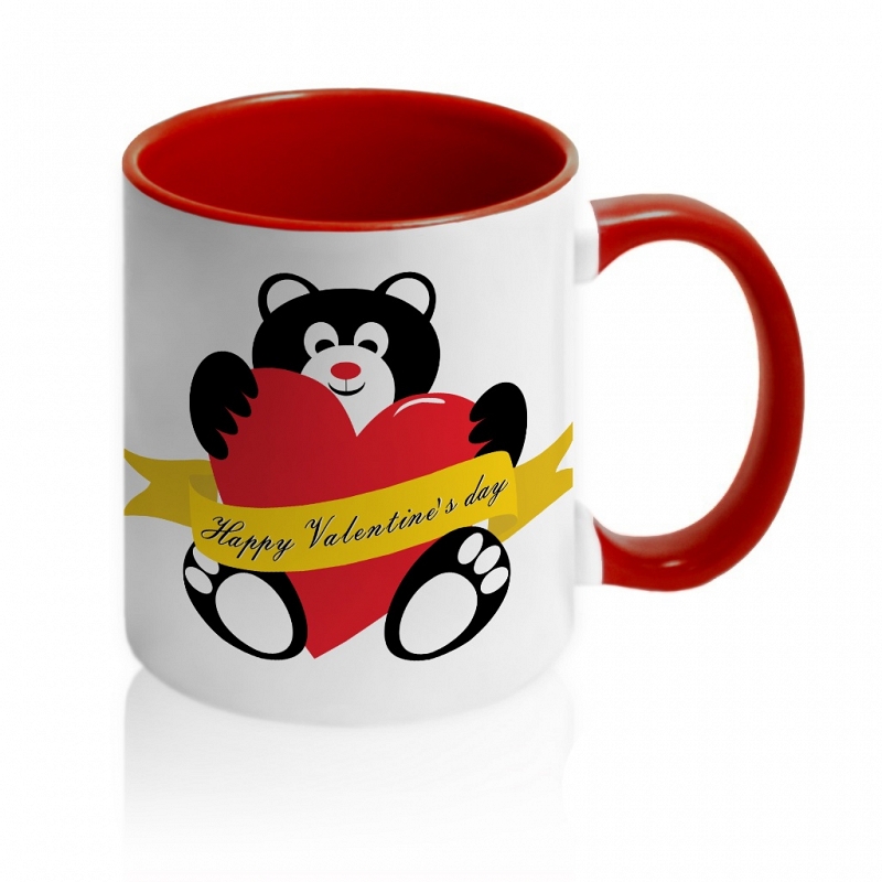 Кружка с мишкой «Happy Valentine's Day» - # 3 Кружка с мишкой «Happy Valentine's Day» #3