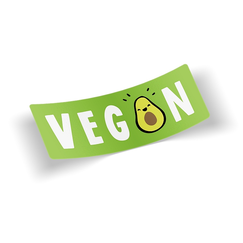 Стикер Vegan Avocado - # 1 Стикер Vegan Avocado #1