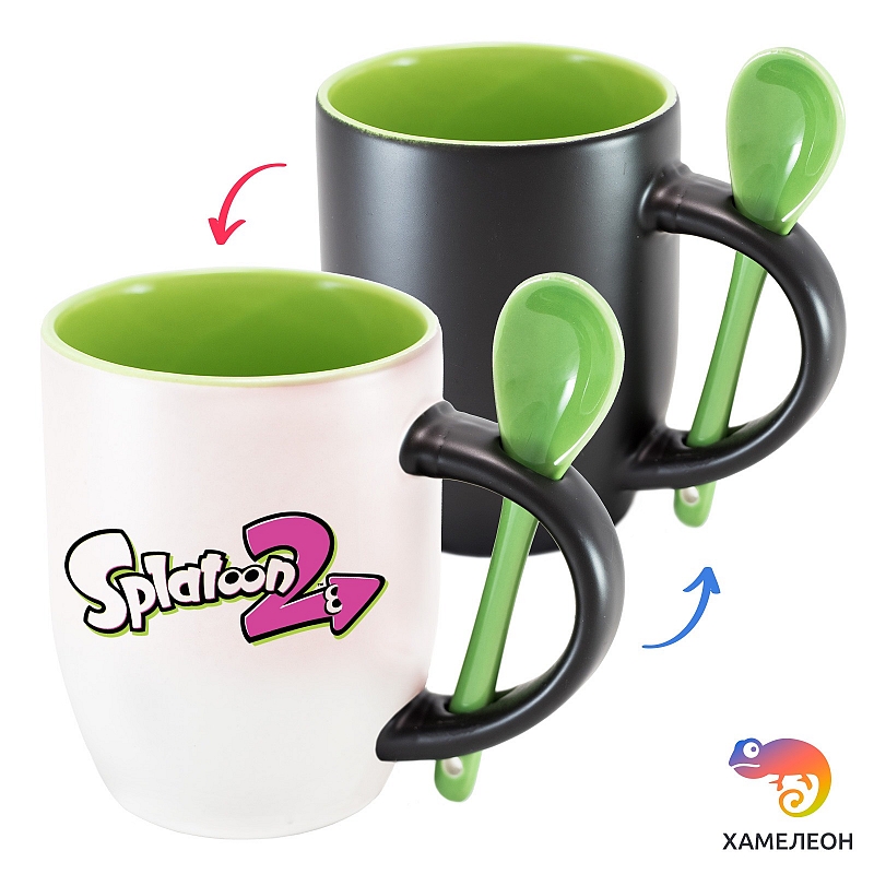 Кружка хамелеон Splatoon 2 - # 2 Кружка хамелеон Splatoon 2 #2