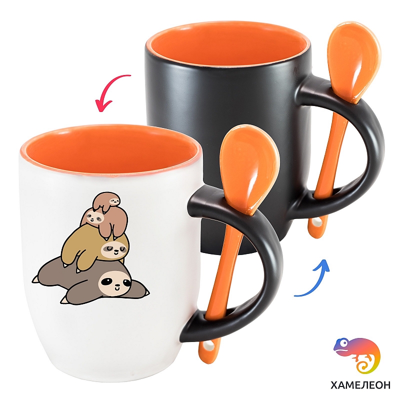 Кружка хамелеон Sloth Stack - # 4 Кружка хамелеон Sloth Stack #4