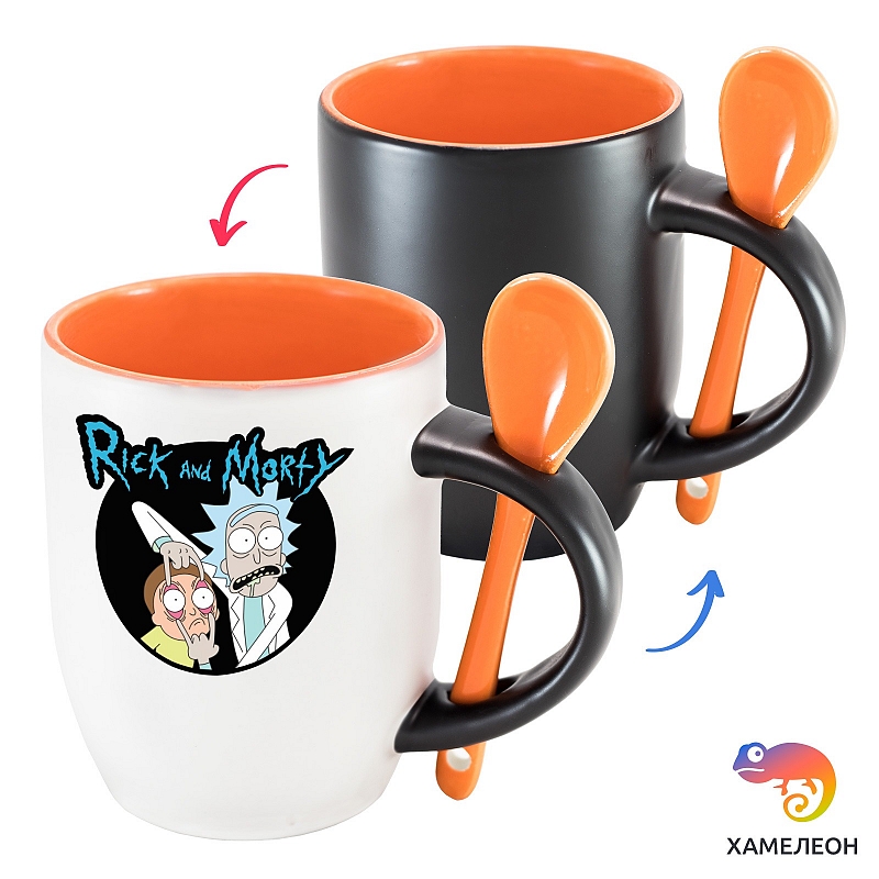 Кружка хамелеон Рик и Морти - # 3 Кружка хамелеон Рик и Морти #3