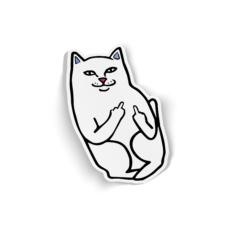 Стикер Кот показывающий лапки - # 1 Стикер Кот показывающий лапки #1