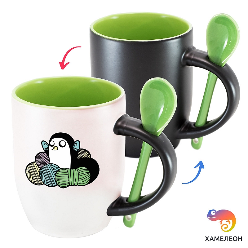 Кружка хамелеон Adventure Time: Yarn Gunter - # 2 Кружка хамелеон Adventure Time: Yarn Gunter #2