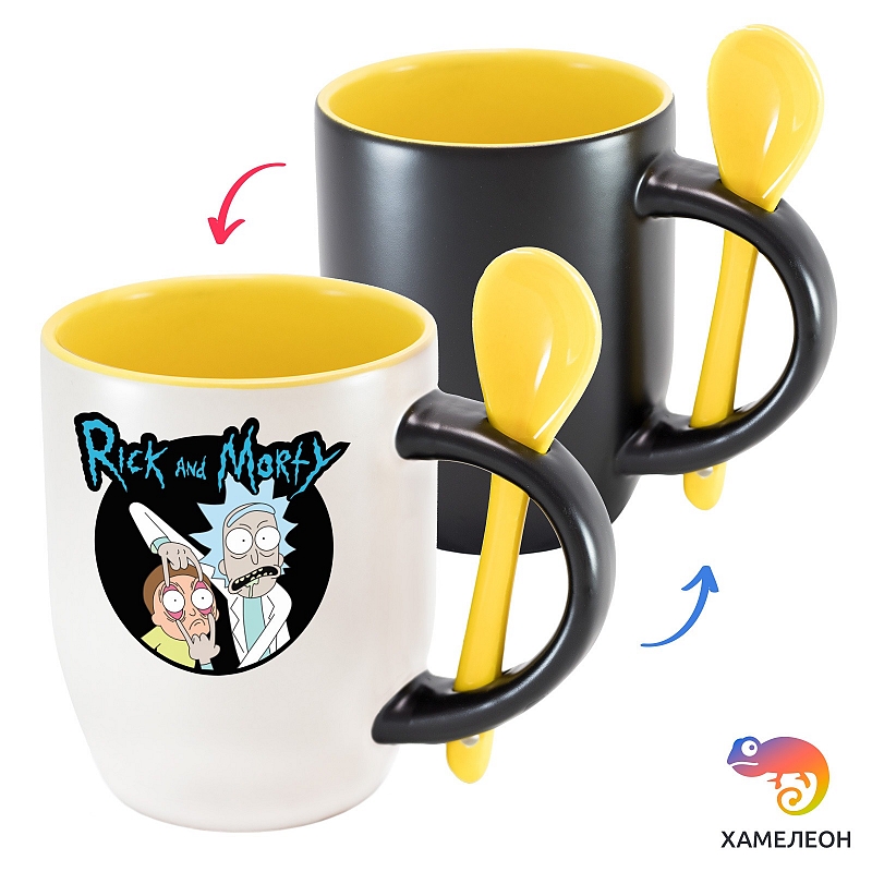 Кружка хамелеон Рик и Морти - # 2 Кружка хамелеон Рик и Морти #2