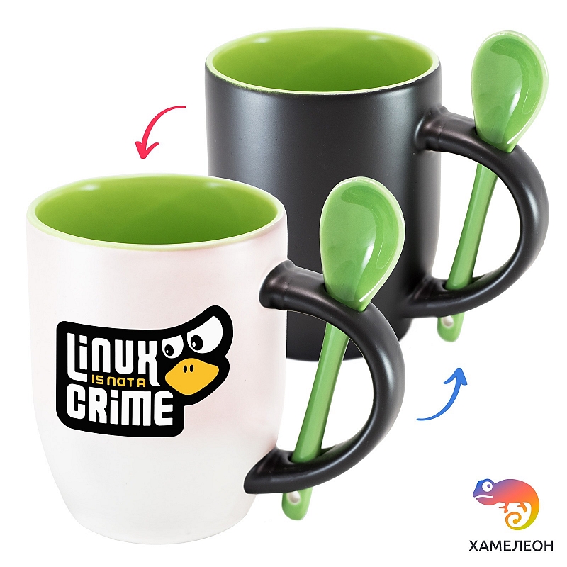 Кружка хамелеон Linux is not a Crime - # 2 Кружка хамелеон Linux is not a Crime #2