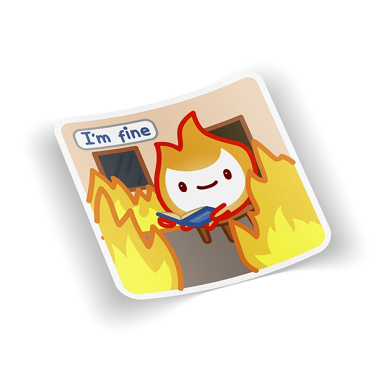 Стикер Я в порядке - # 1 Стикер Я в порядке #1