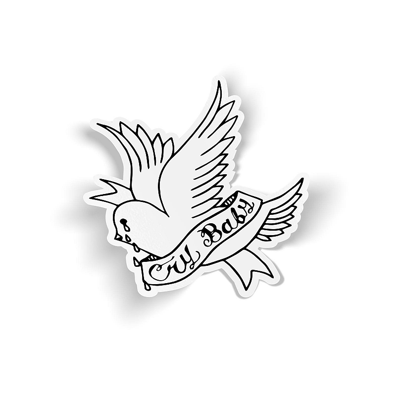 Стикер Lil Peep - Cry Baby - # 1 Стикер Lil Peep - Cry Baby #1