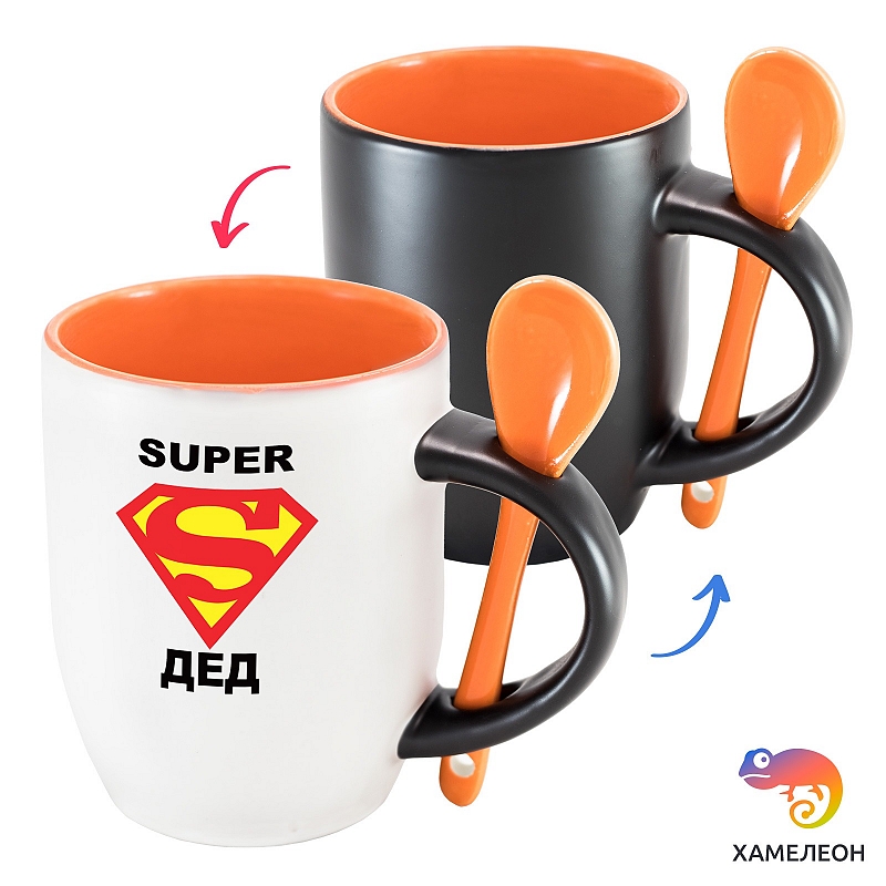 Кружка хамелеон «Super Дед» - # 2 Кружка хамелеон «Super Дед» #2