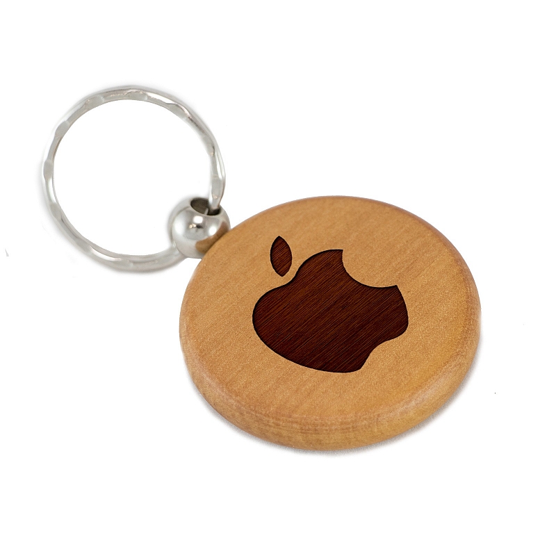 Брелок Apple из дерева - # 1 Брелок Apple из дерева #1