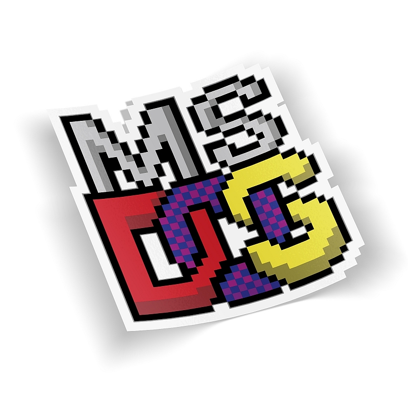 Стикер MS-DOS - # 1 Стикер MS-DOS #1