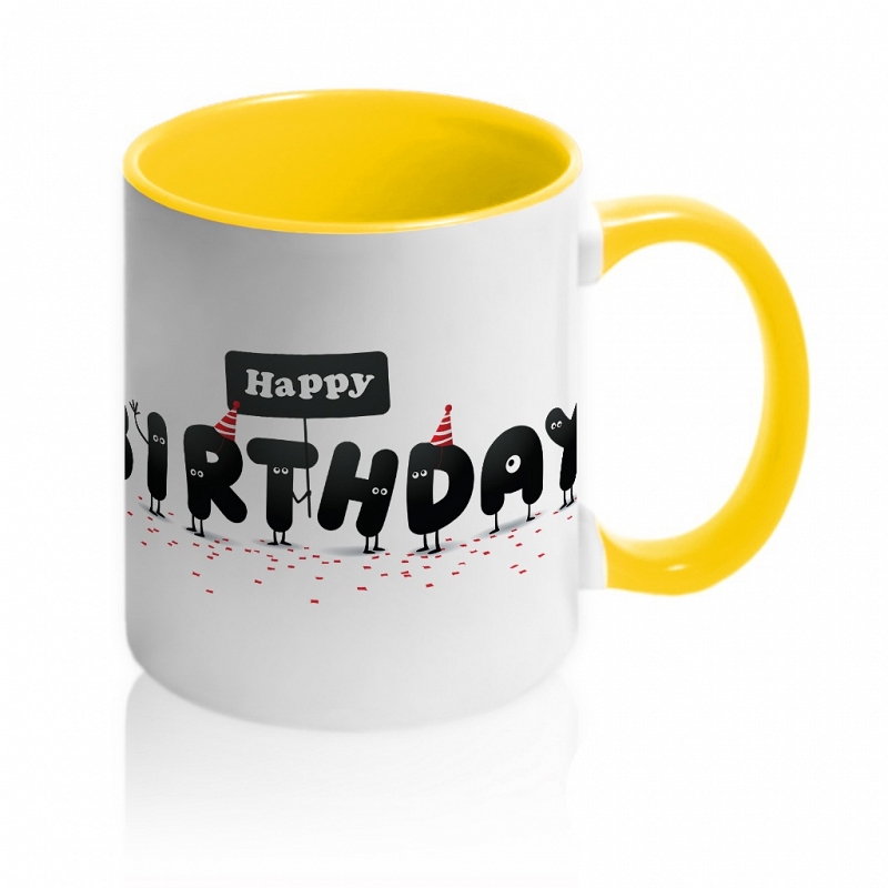 Кружка Happy Birthday в мрачных тонах - # 4 Кружка Happy Birthday в мрачных тонах #4