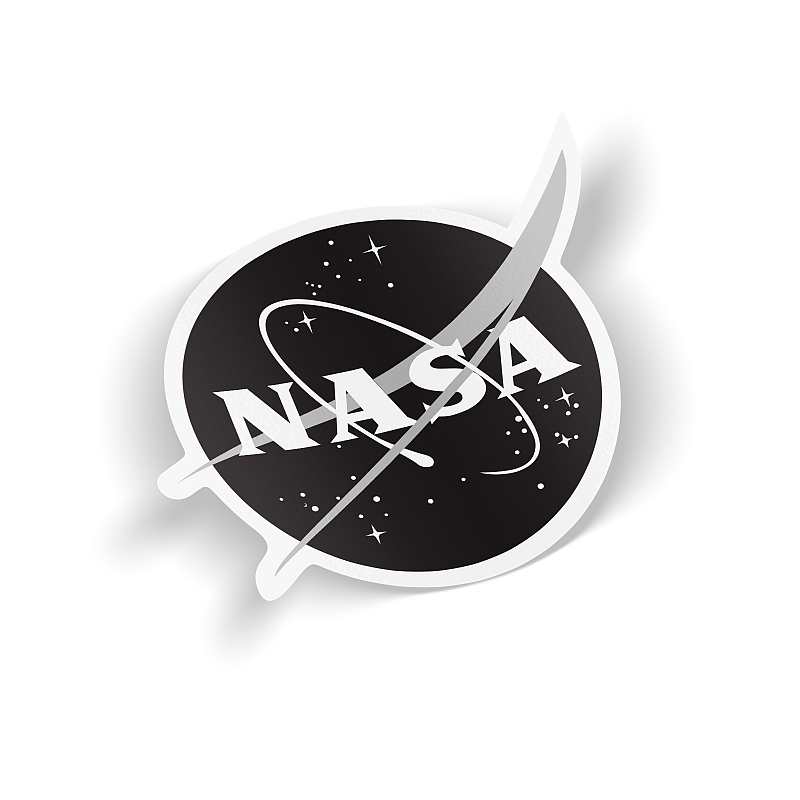 Стикер NASA (monochrome) #1