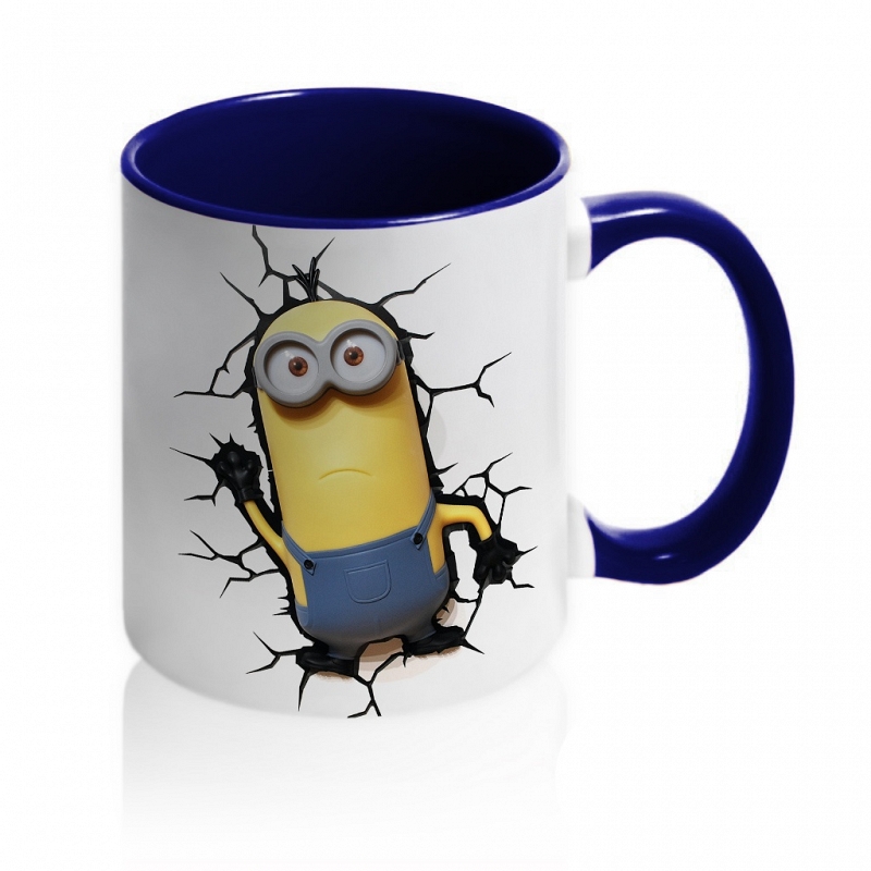 Кружка 3D Миньон на кружке - # 3 Кружка 3D Миньон на кружке #3