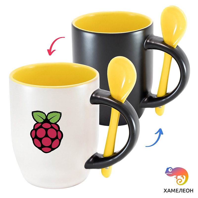 Кружка хамелеон Raspberry Pi - # 3 Кружка хамелеон Raspberry Pi #3