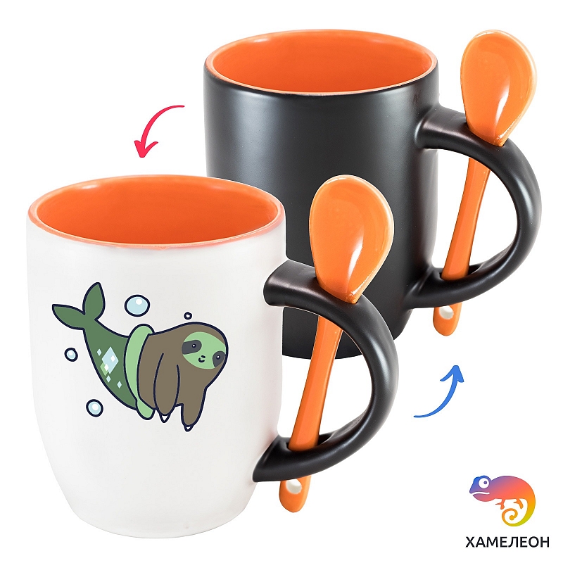 Кружка хамелеон Mermaid Sloth - # 4 Кружка хамелеон Mermaid Sloth #4