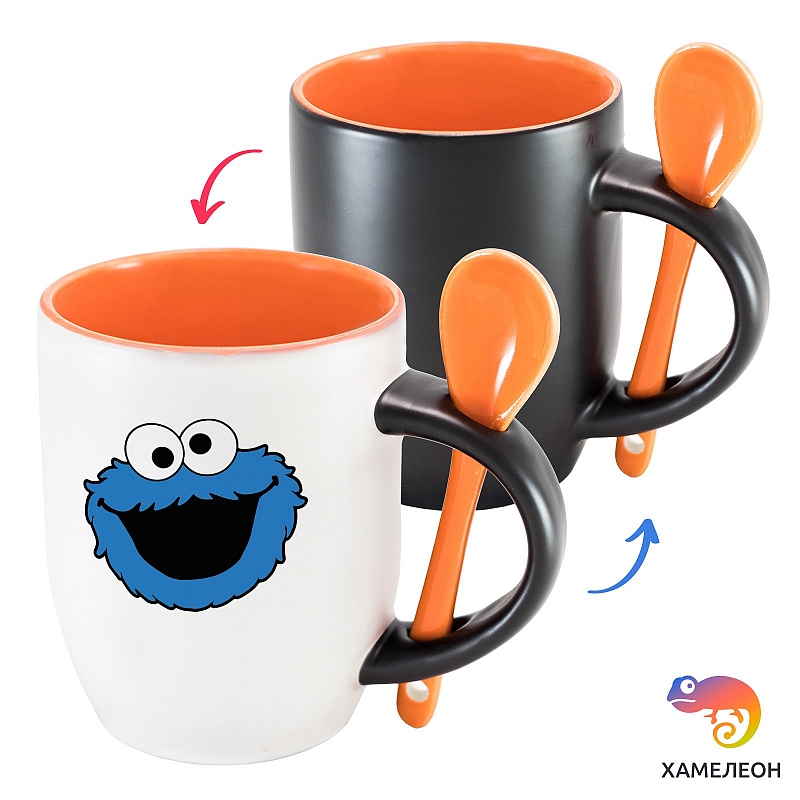 Кружка хамелеон Cookie Monster Peeper - # 4 Кружка хамелеон Cookie Monster Peeper #4