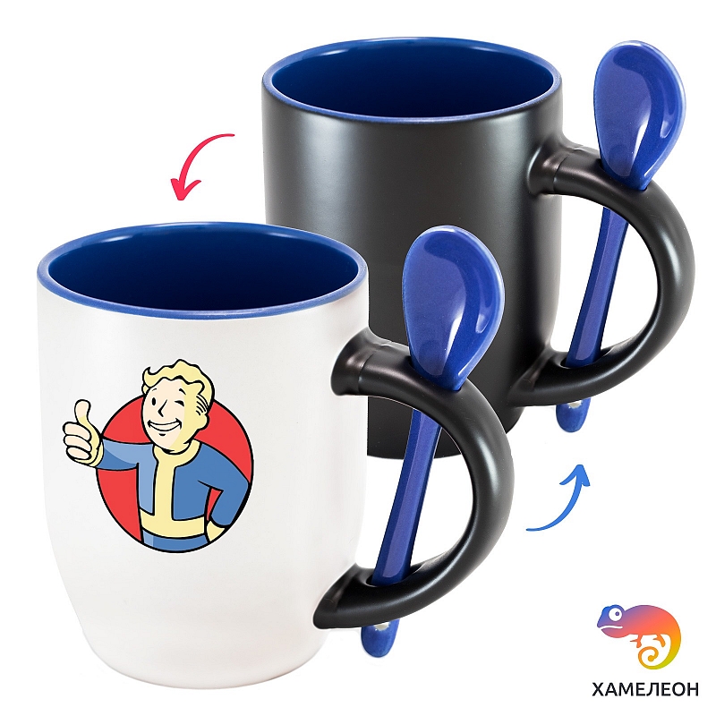 Кружка хамелеон Fallout - Vault Boy - # 2 Кружка хамелеон Fallout - Vault Boy #2