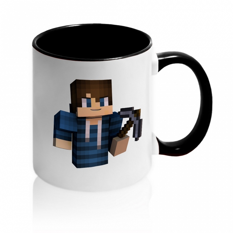 Кружка Minecraft blue boy - # 4 Кружка Minecraft blue boy #4