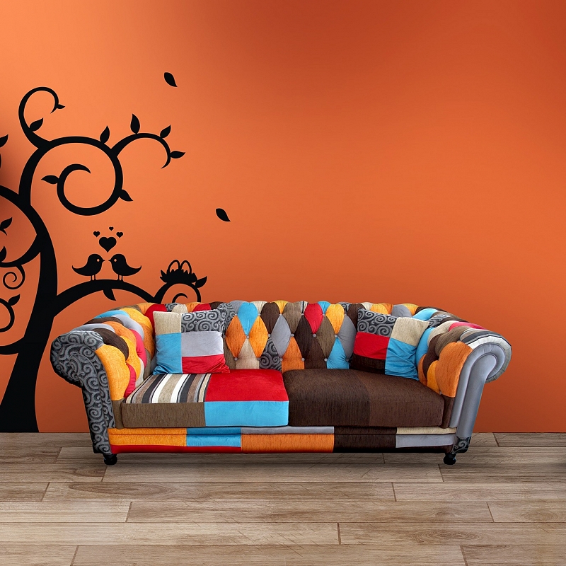 Наклейка на стену «Дерево с птичками» - # 2 Наклейка на стену «Дерево с птичками» #2