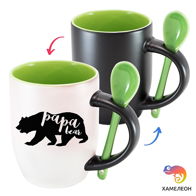Кружка хамелеон Papa Bear - # 4 Кружка хамелеон Papa Bear #4