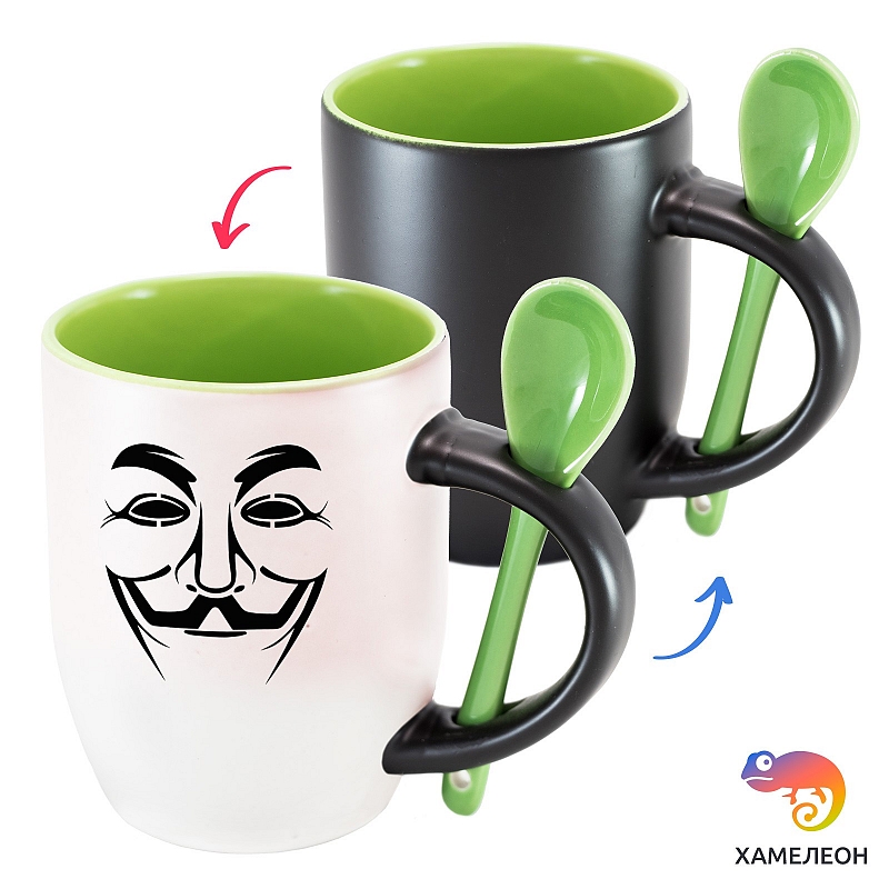 Кружка хамелеон Anonymous - # 4 Кружка хамелеон Anonymous #4