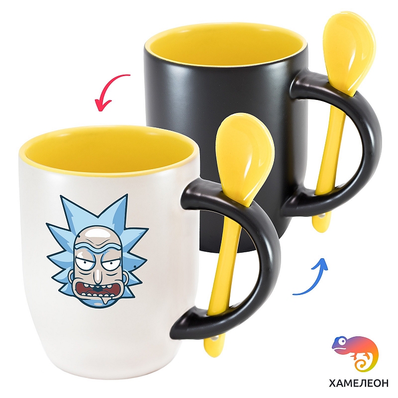 Кружка хамелеон Rick and Morty - # 3 Кружка хамелеон Rick and Morty #3
