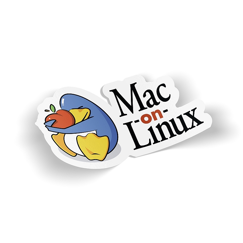 Стикер Mac on Linux #1