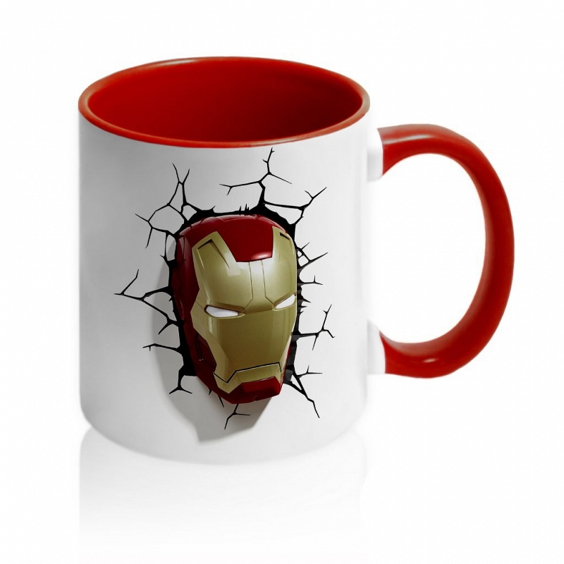 Кружка 3D Железным Человеком - # 1 Кружка 3D Железным Человеком #1