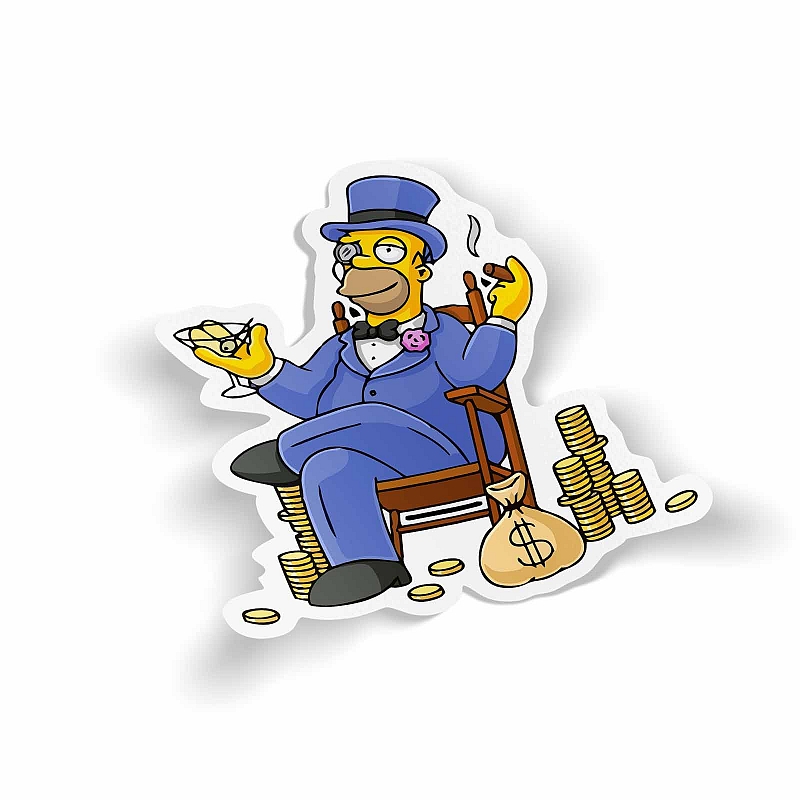 Стикер Homer millionaire - # 1 Стикер Homer millionaire #1